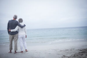 Retired Couple at their second home in the south